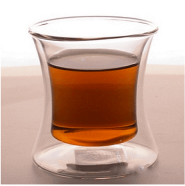 Borosilicate double Wall Curvilicious Glass, Insulated transparent glass, Water, Cocktail Glasses, Lightweight, Dishwasher Safe, Luxury Gift Set for Men or Women, friends, 250 ml, Pack of 1